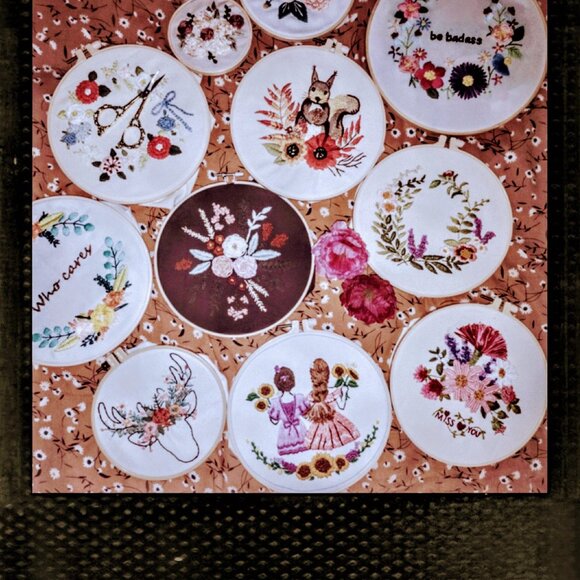 πΉ Hand Embroidered "Thorns Glisten Where You've Never Seen" - Picture 14 of 14